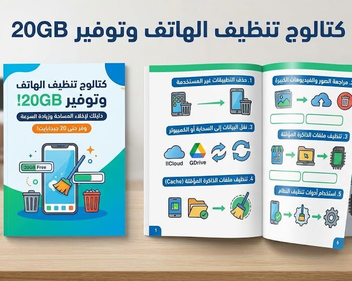 كتالوج تنظيف الهاتف وتوفير 20GB
