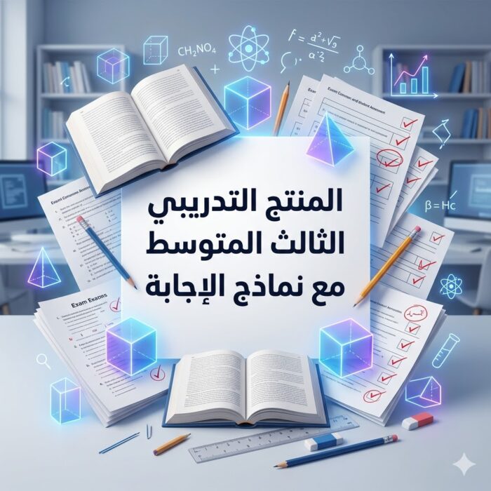 المنتج التدريب الثالث المتوسط لنافس مع نماذج الإجابة