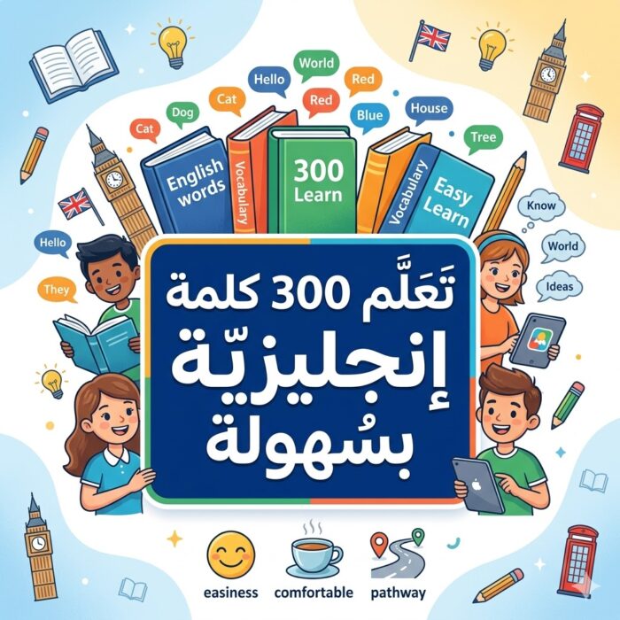 تعلم 300 كلمة إنجليزية بكل سهولة
