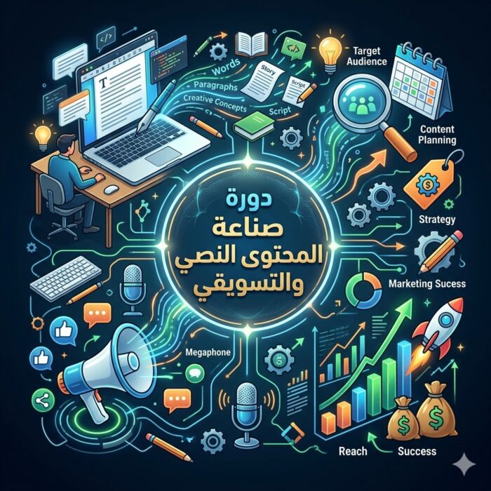 دورة صناعة المحتوى النصي والتسويقي