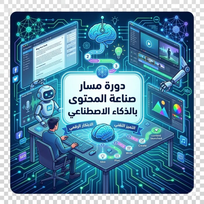 دورة مسار صناعة المحتوى بالذكاء الاصطناعي