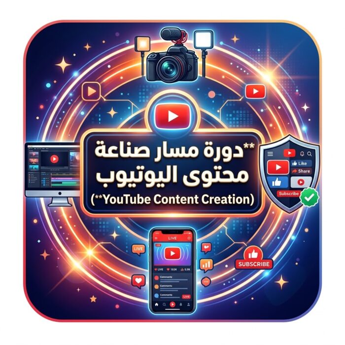 دورة مسار صناعة محتوى اليوتيوب (YouTube Content Creation)