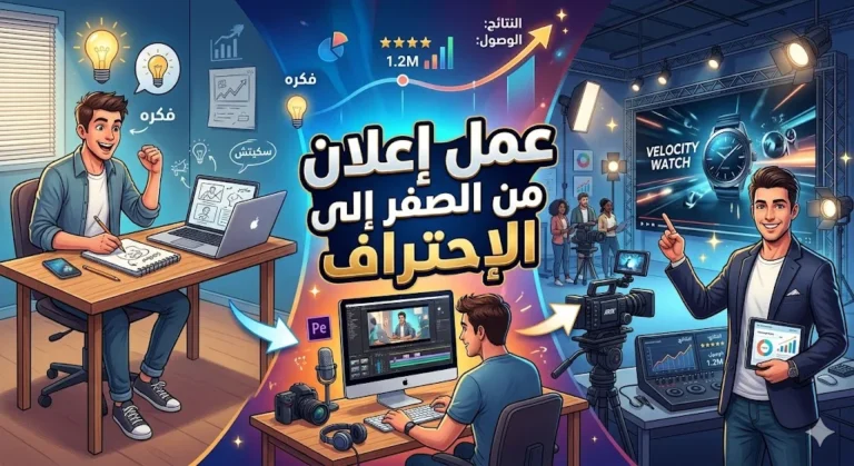 عمل إعلان من الصفر