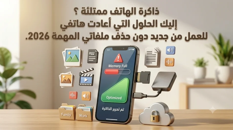 ذاكرة الهاتف ممتلئة