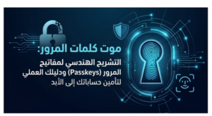 موت كلمات المرور: التشريح الهندسي لمفاتيح المرور (Passkeys) ودليلك العملي لتأمين حساباتك إلى الأبد