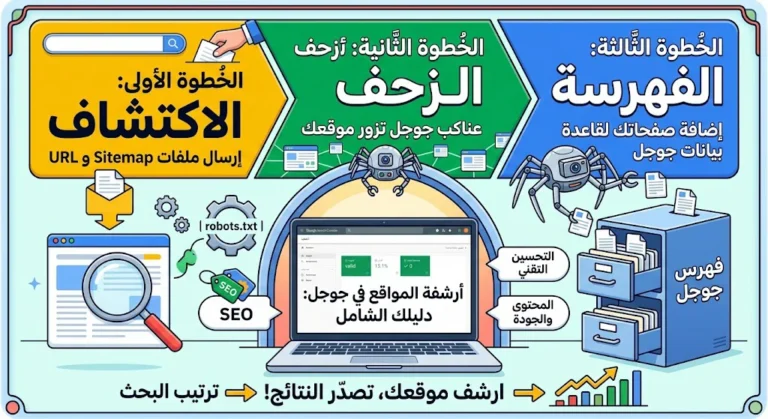 أرشفة المواقع في جوجل