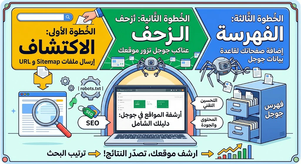 أرشفة المواقع في جوجل