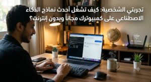 تشغيل نماذج الذكاء الاصطناعي محليًا على الكمبيوتر مجانًا وبدون إنترنت (دليل 2026)