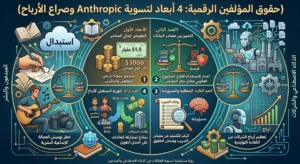 حقوق المؤلفين الرقمية: 4 أبعاد لتسوية Anthropic وصراع الأرباح